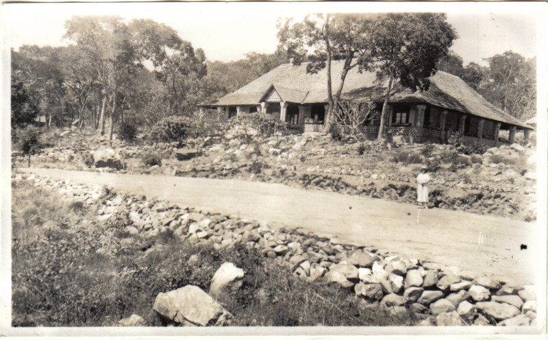 The Doctor's house and croquet "green"