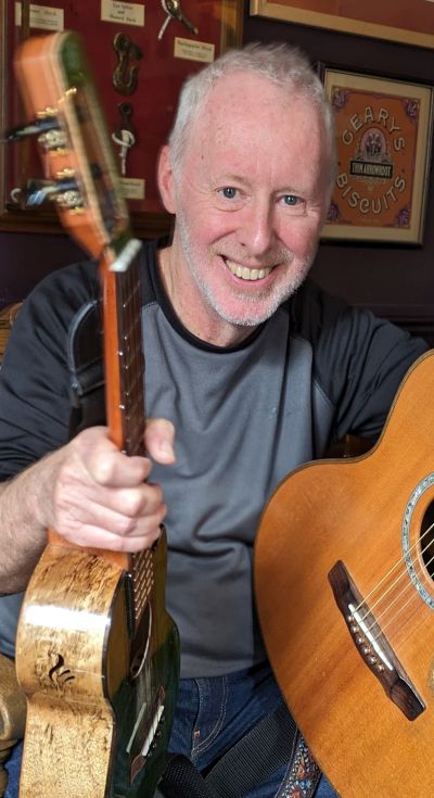 Hamish + guitar + uke